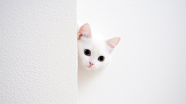 Witte Kat, Gluren, Achter De Muur