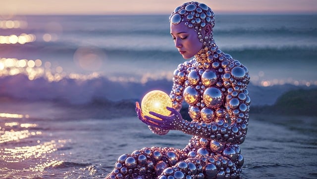 Free ai generated ocean future illustration