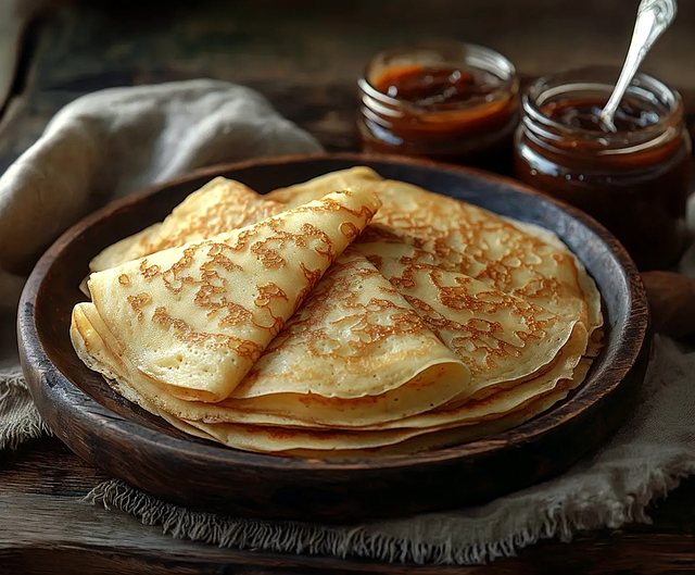Free candlemas crepes dessert illustration
