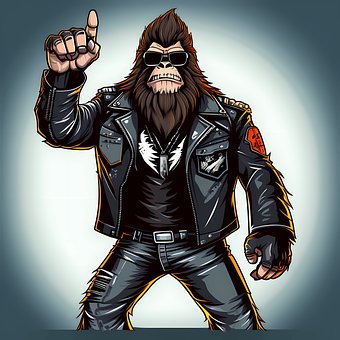 Free Sasquatch Bigfoot illustration and picture