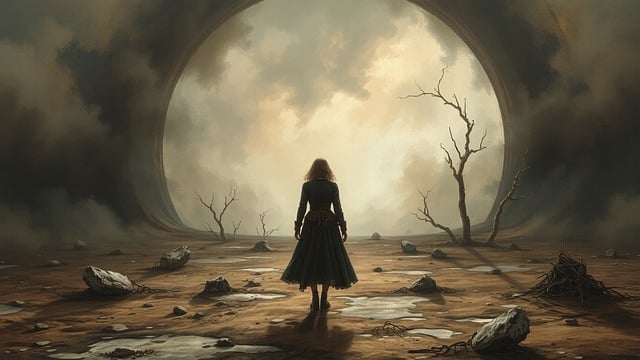 Free woman the future antique illustration