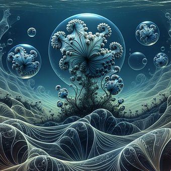 Free Seaweed Bulbs Underwater illustration and picture