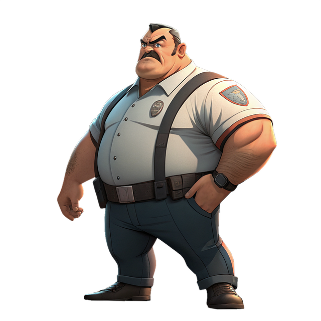 Free ai generated security guard illustration