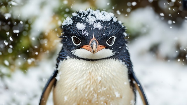 Free ai generated penguin fluffy illustration