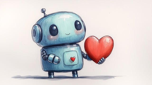 Free ai generated robot cartoon illustration