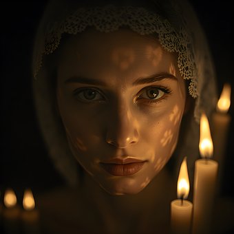 Ai Generado, Mujer, Modelo, Moda, Luces