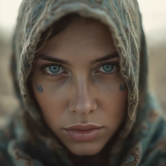 Mujer, Retrato, Modelo, Niña, Pose
