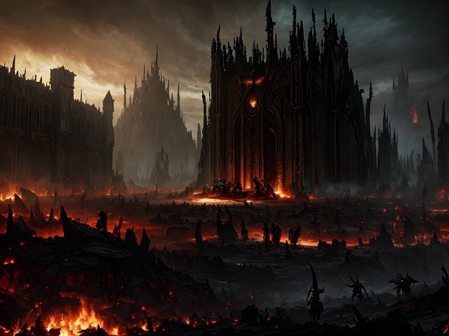 Free ai generated hell fire illustration