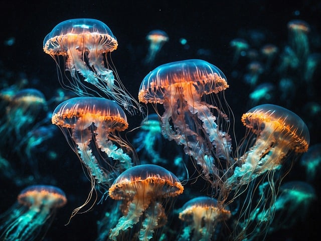 Free ai generated jellyfish sea illustration