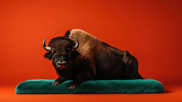 Free Ai Generated Bison illustration and picture