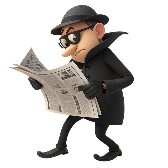 Free ai generated detective newspaper illustration