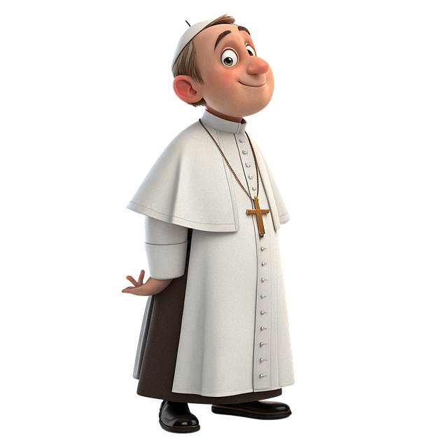 Free ai generated man priest illustration