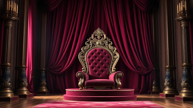 Free ai generated throne chair illustration
