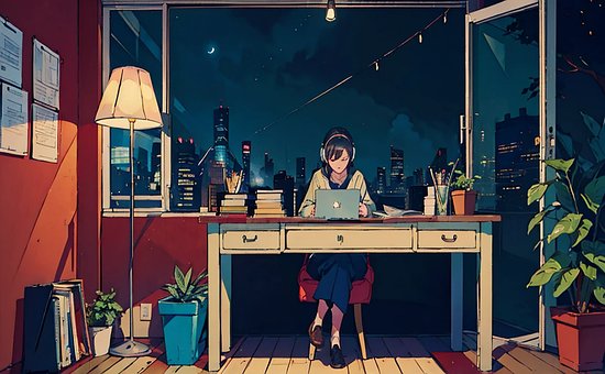 Behang, Lofi-Achtergrond, Lofi-Chillen