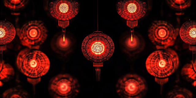 Free Chinese Lanterns Lunar New Year illustration and picture
