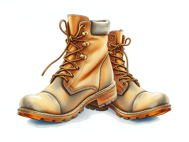 Free boots vintage leather illustration