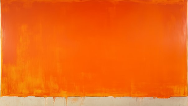 Oranje Achtergrond, Getextureerd Canvas