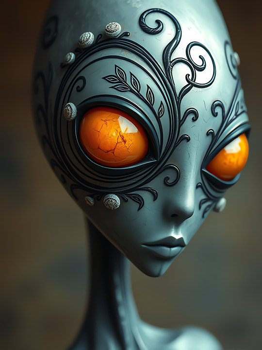 Download Ai Generated, Humanoid, Alien. Royalty-Free Stock Illustration ...