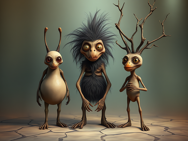 Free ai generated creature alien illustration