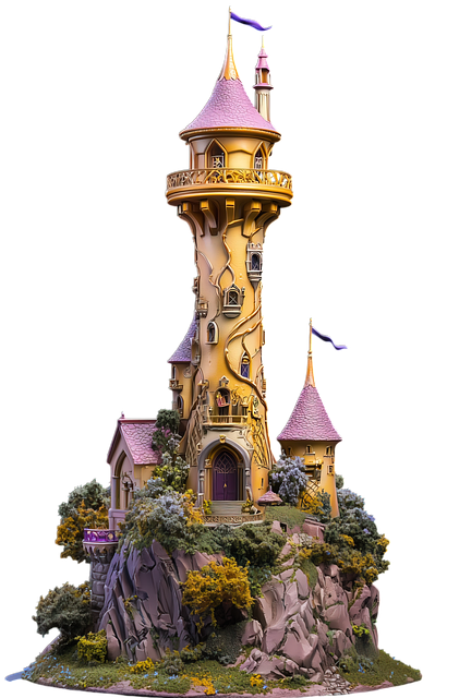 Free ai generated fairy tale tower illustration