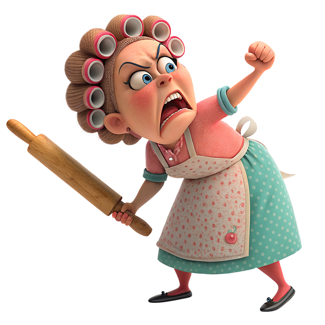 Free ai generated woman angry illustration