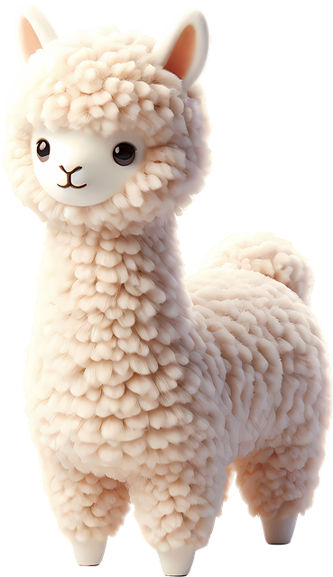 Alpaca, Sød, Dyr, 3D, Ai Genereret
