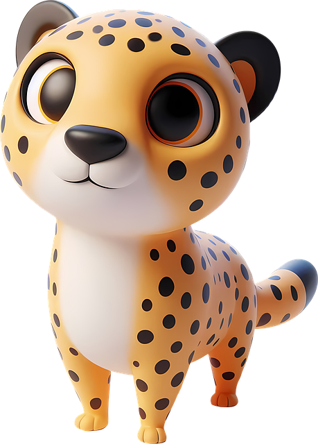 Gepard, Stor Kat, Vildt Dyr, 3D