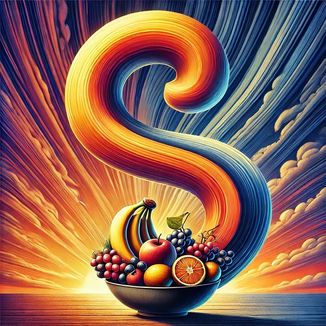 Free food fruits painting illustration
