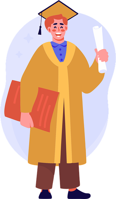 Free graduate diploma education illustration