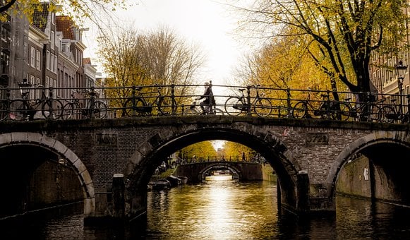 Amsterdam, Fahrrad, Kanal, Niederlande