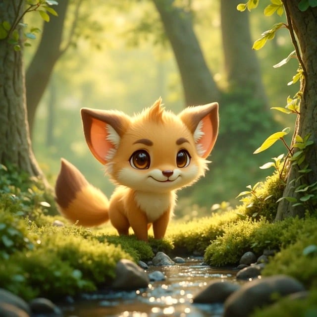 Free ai generated fox nature illustration