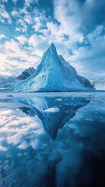 Free ai generated river winter illustration