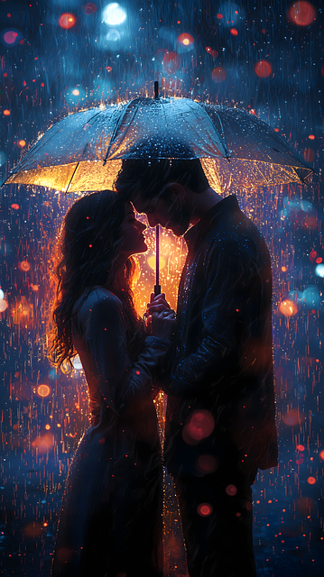 Free ai generated lovers date illustration