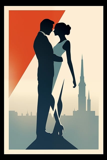 Romantische Kunst, Stel, Silhouet