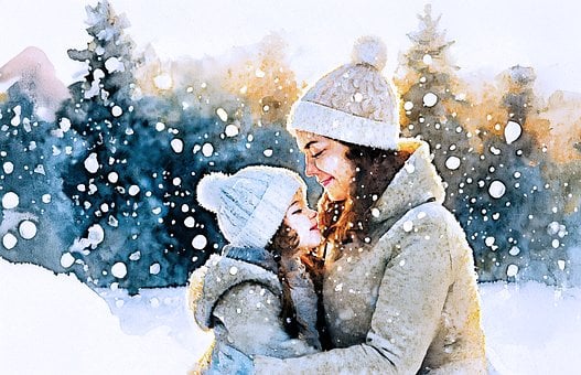 Free Hug Mother illustration and picture