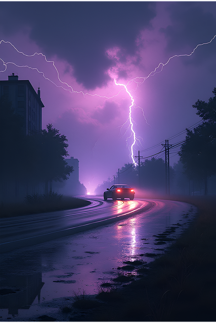 Blitz, Donner, Sturm, Gewitter, Regen