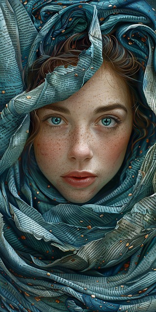 Free woman ai generated bold illustration
