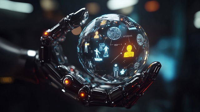 Free ai generated cyber communication illustration