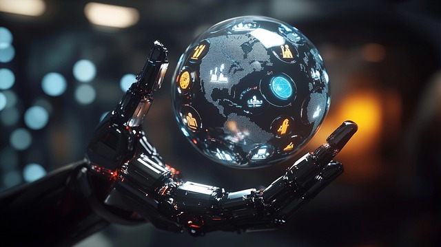Free ai generated cyber communication illustration