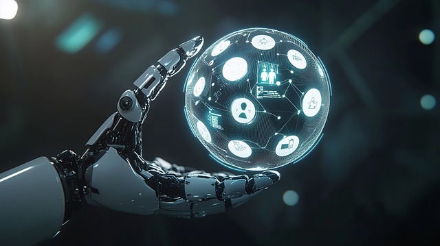 Free ai generated cyber communication illustration