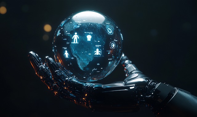 Free ai generated cyber communication illustration