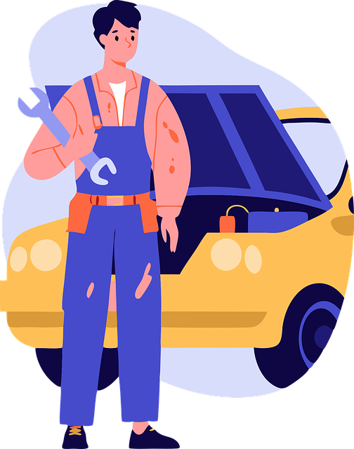Free mechanic repair car vector