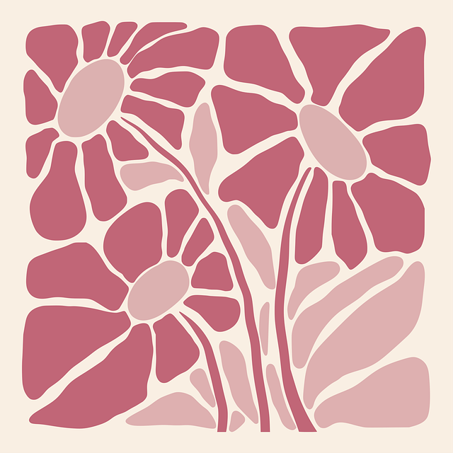 Free flowers plant frame vector