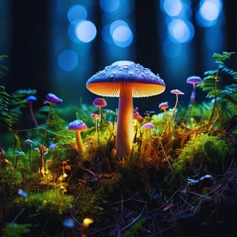 Blomster, Champignon, Farve, Gulve