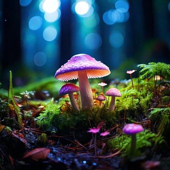 Blomster, Champignon, Farve, Blomst