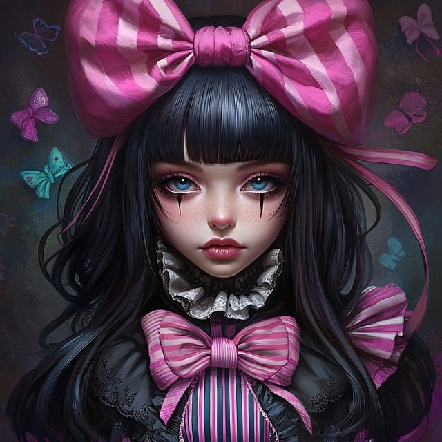 Free ai generated girl chibi illustration