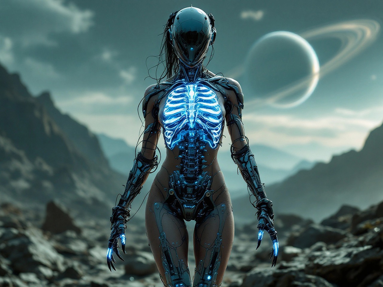 Download free HD stock image of Alien Woman Free alien woman ai generated illustration