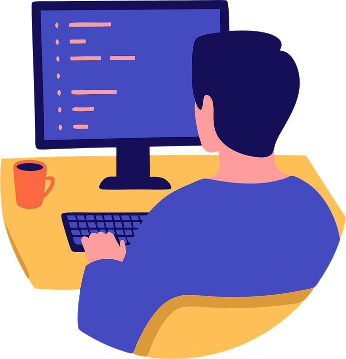 Download Programmer, Computer, Work. Royalty-Free Vector Graphic - Pixabay