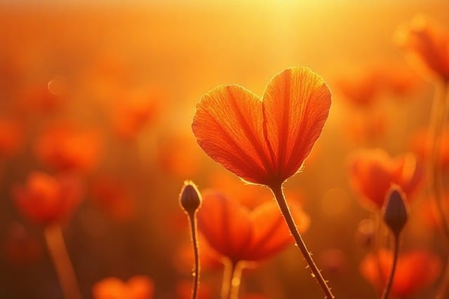 Free ai generated poppy flower illustration