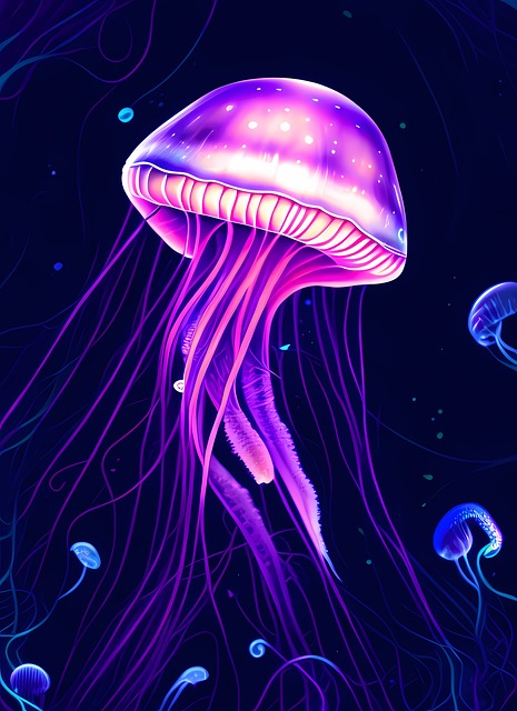 Free Jellyfish Glowing illustration and picture